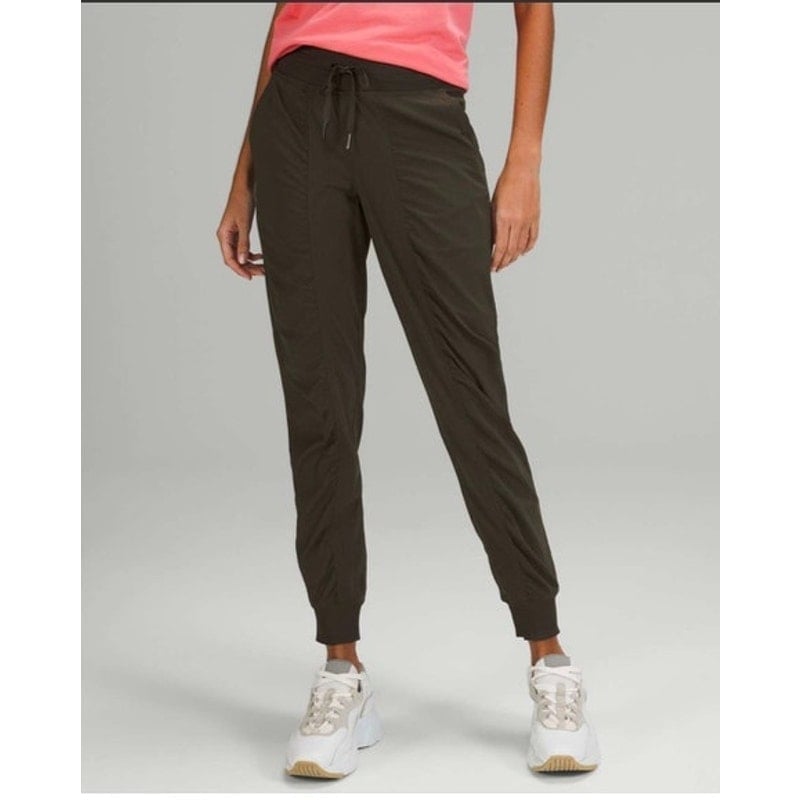 Lululemon Dance Studio Mid-Rise Jogger Full Length Dark Olive Size 2