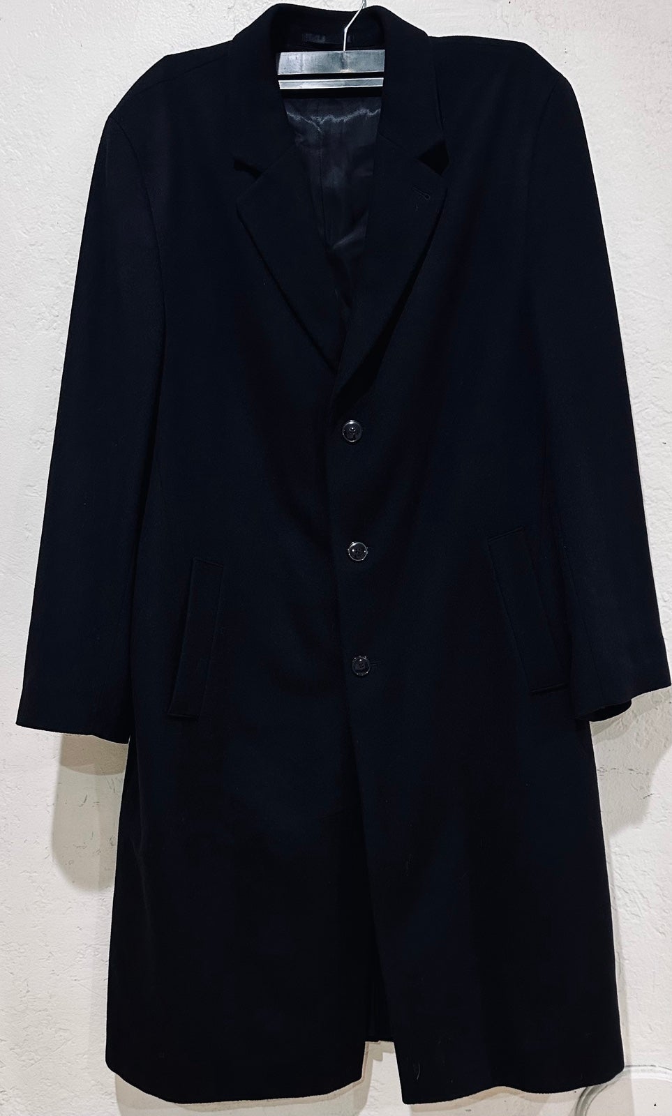 Coat for man * 100% Cashmere * Three-button closure,Long sleeves