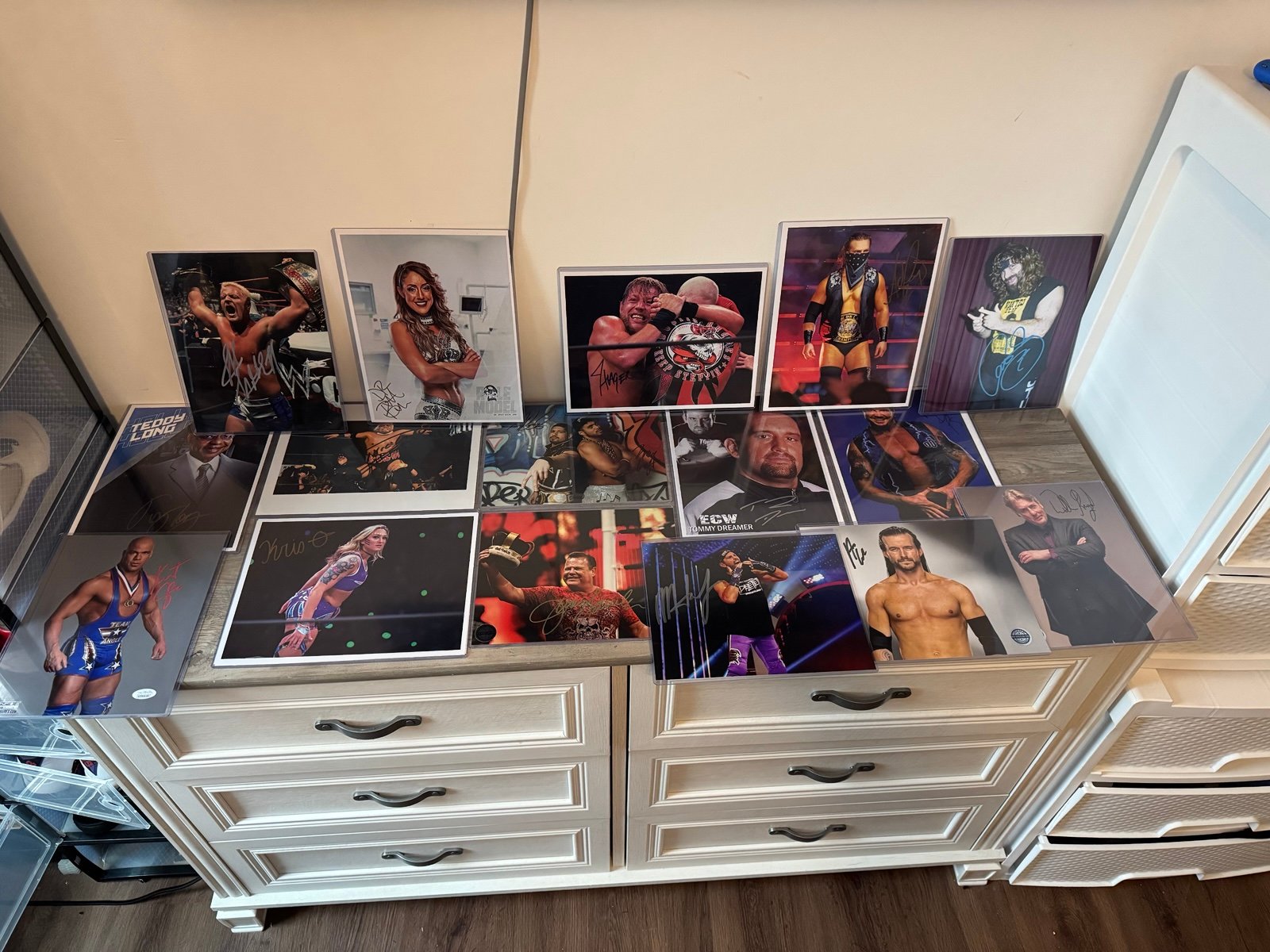 WWE and Aew signed photo lot