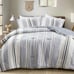 3 Pieces Full/Queen Size Blue Comforter Set, Cotton Top