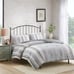 3 Pieces Full/Queen Size Blue Comforter Set, Cotton Top