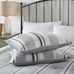3 Pieces Full/Queen Size Blue Comforter Set, Cotton Top