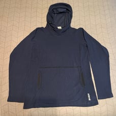Melanzana microgrid hoodie ladies small