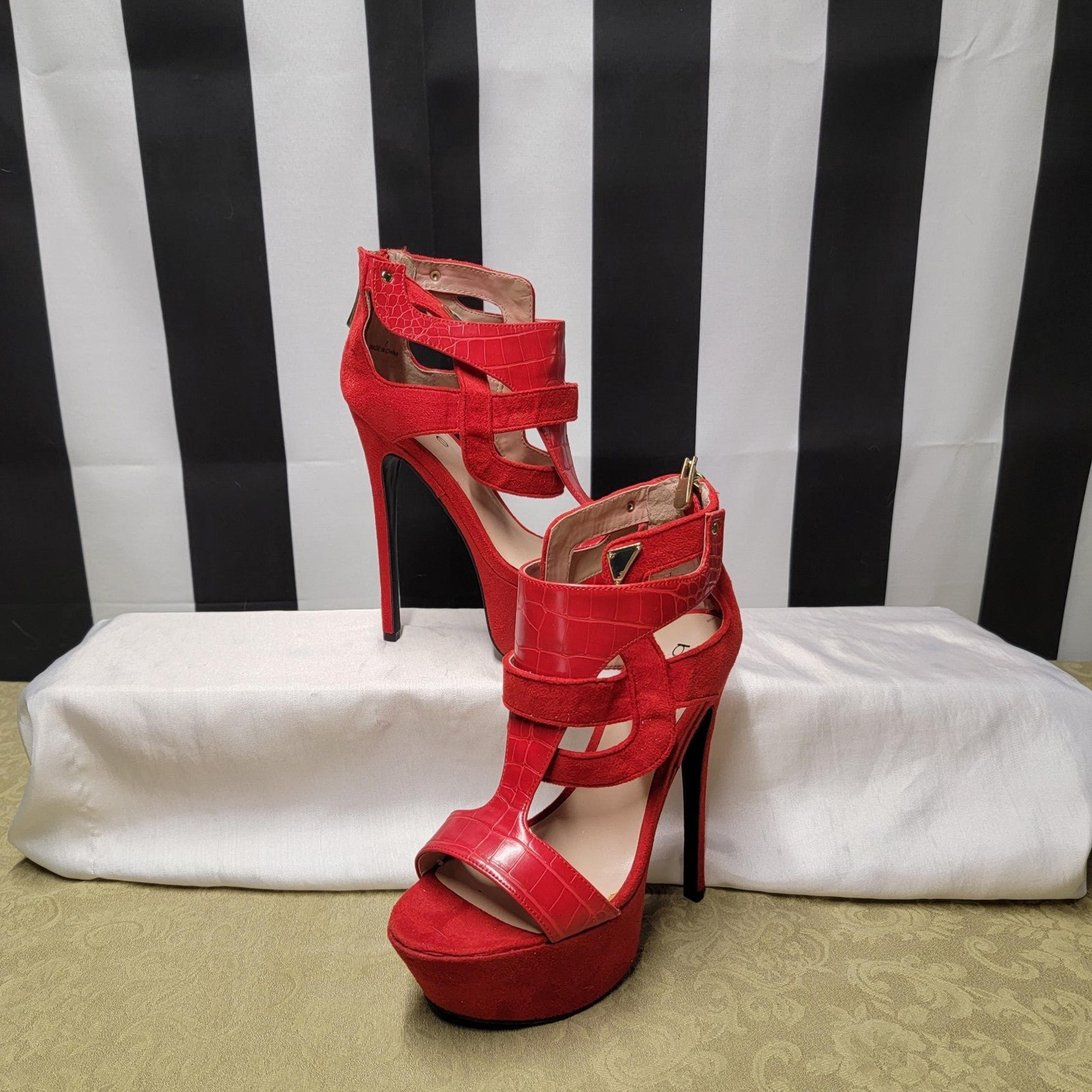 New Bebe Red Stiletto Heels