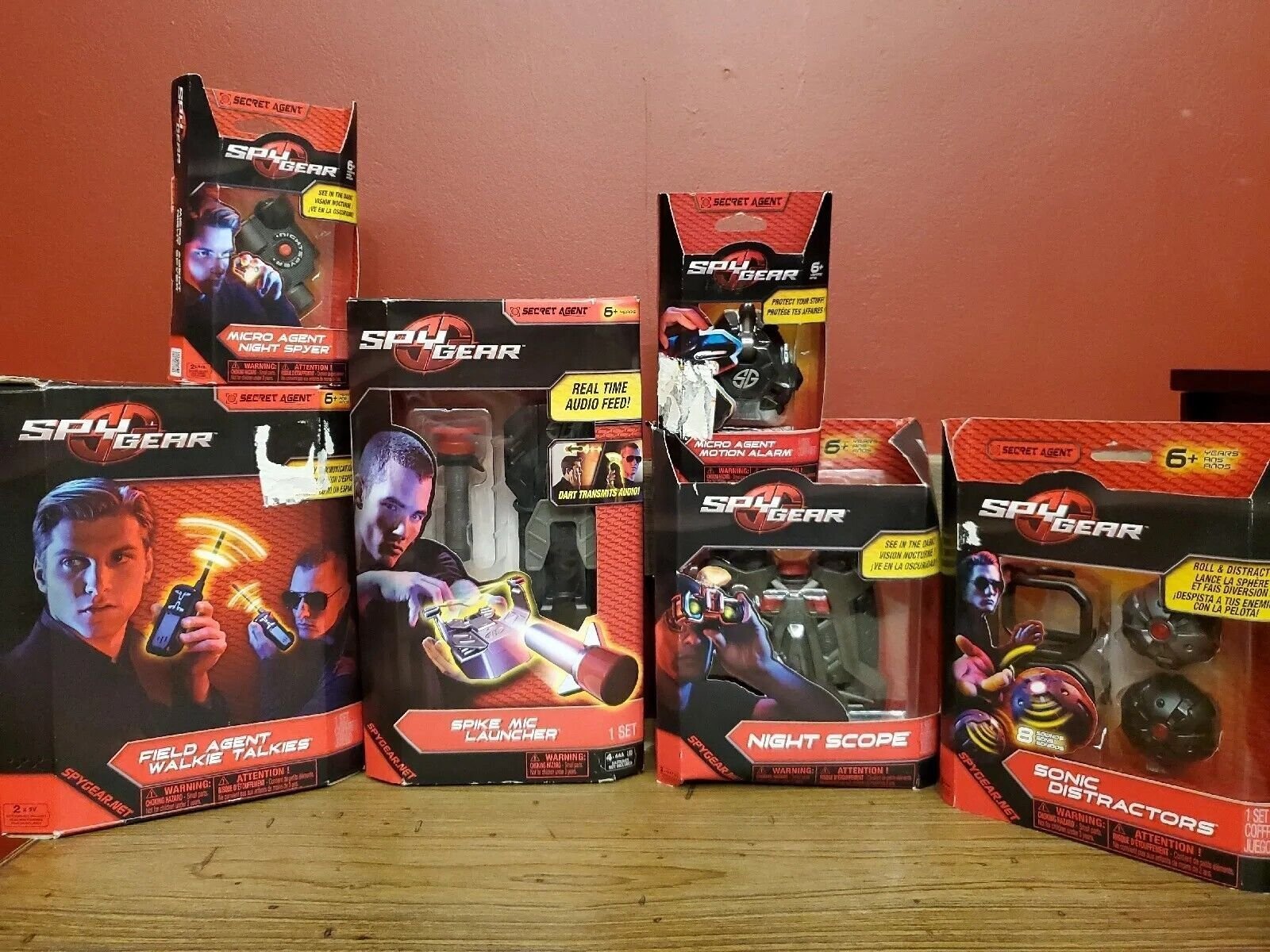Spy Gear Secret Agent Lot Of 6 Packs And Accessories All New In Box!