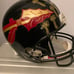 2009 FLORIDA STATE Seminoles Riddell Full Size BLACK Trophy Football Helmet