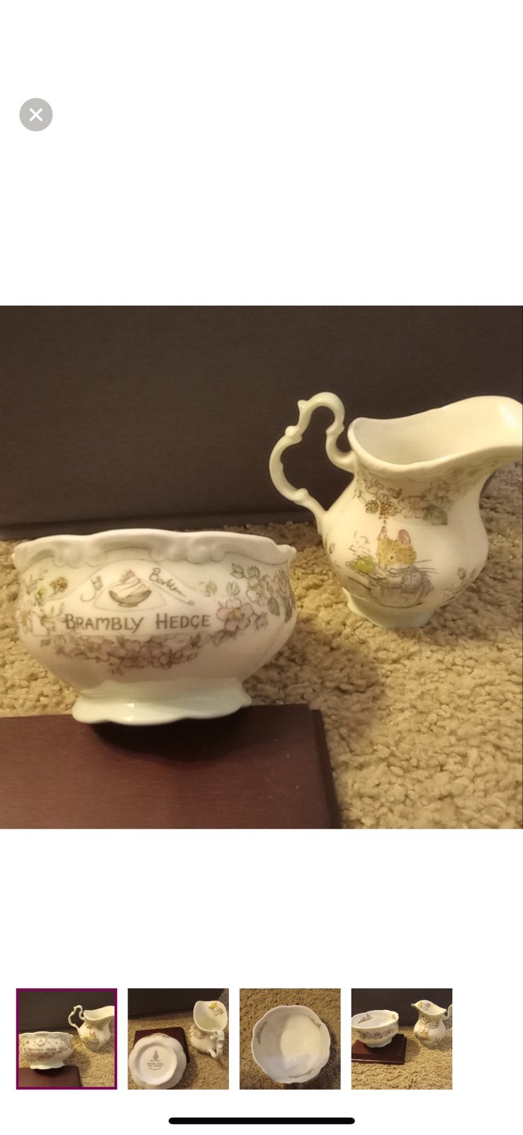 Royal Doulton Brambly Hedge Tea Service & Creamer
