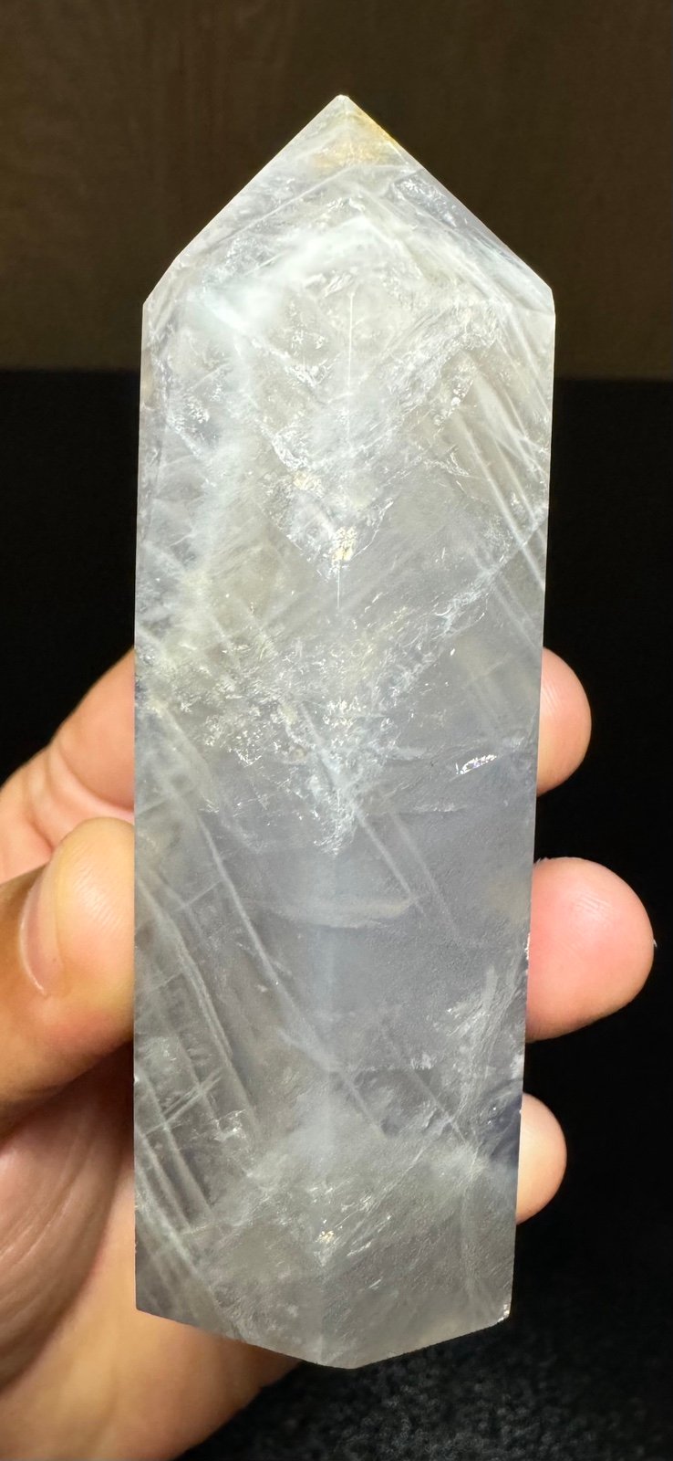 Blue Rose Quartz Tower