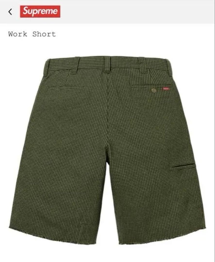 Supreme Work Short Olive Houndstooth Size 32 Casual shorts