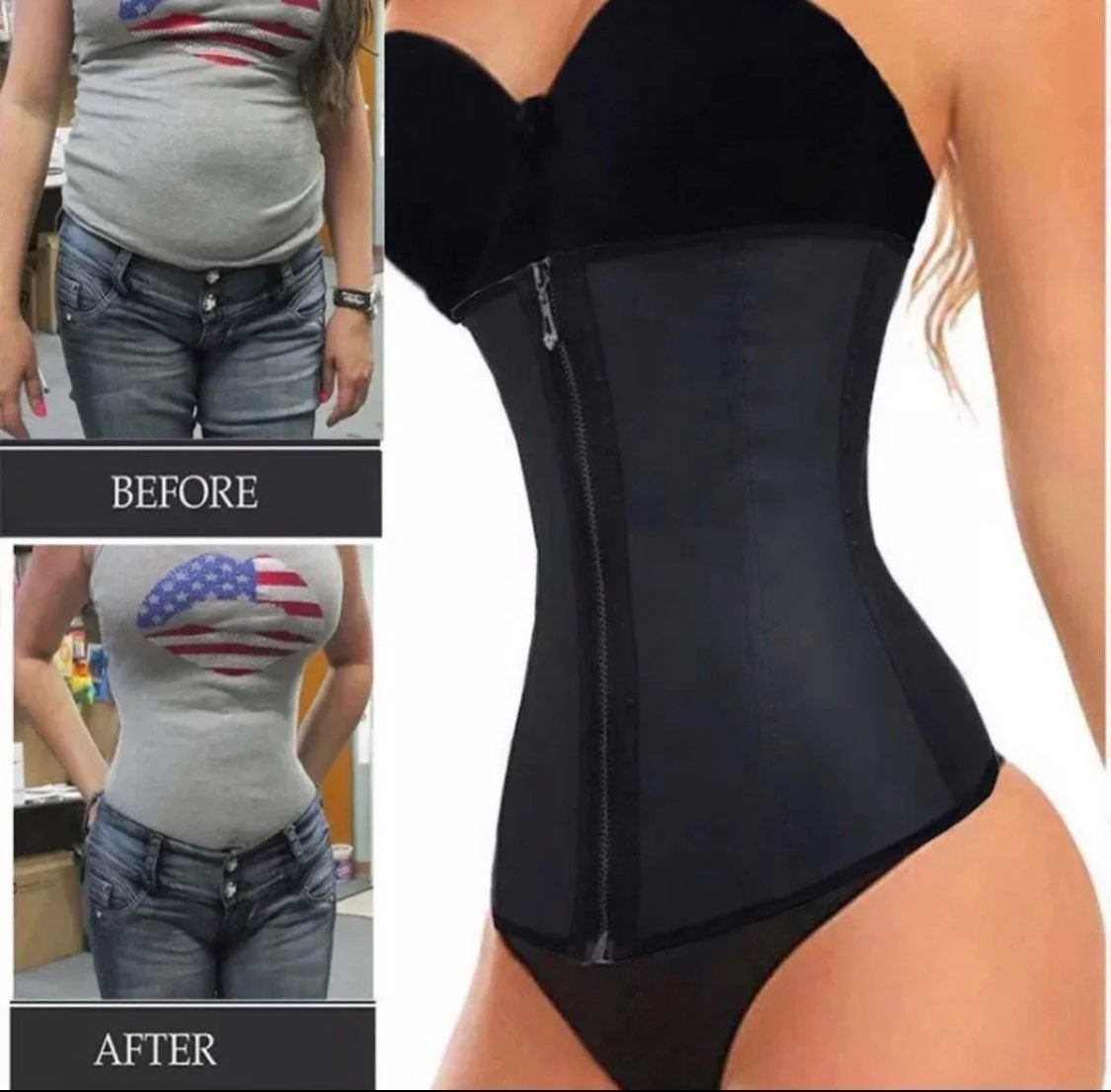 Fajas Colombianas Zip Up Women Waist Tra
