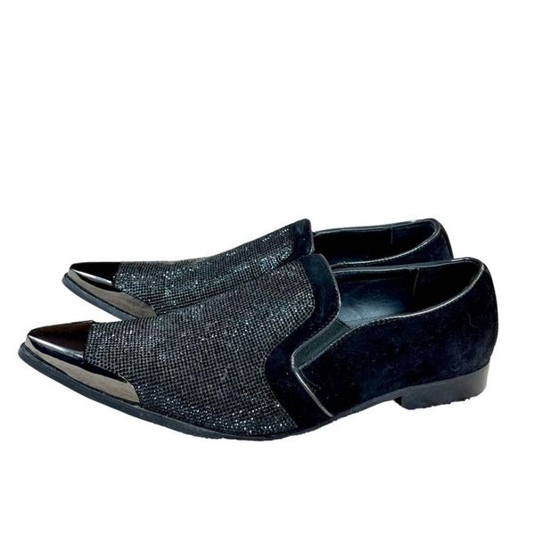 Bolano Men’s Dezzy Sparkly Rhinestone Dress Shoes