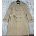 VINTAGE LONDON FOG MAINCOATS USA MEN'S TAN DOUBLE BREASTED TIE LINED COAT 42L