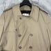 VINTAGE LONDON FOG MAINCOATS USA MEN'S TAN DOUBLE BREASTED TIE LINED COAT 42L