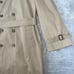 VINTAGE LONDON FOG MAINCOATS USA MEN'S TAN DOUBLE BREASTED TIE LINED COAT 42L