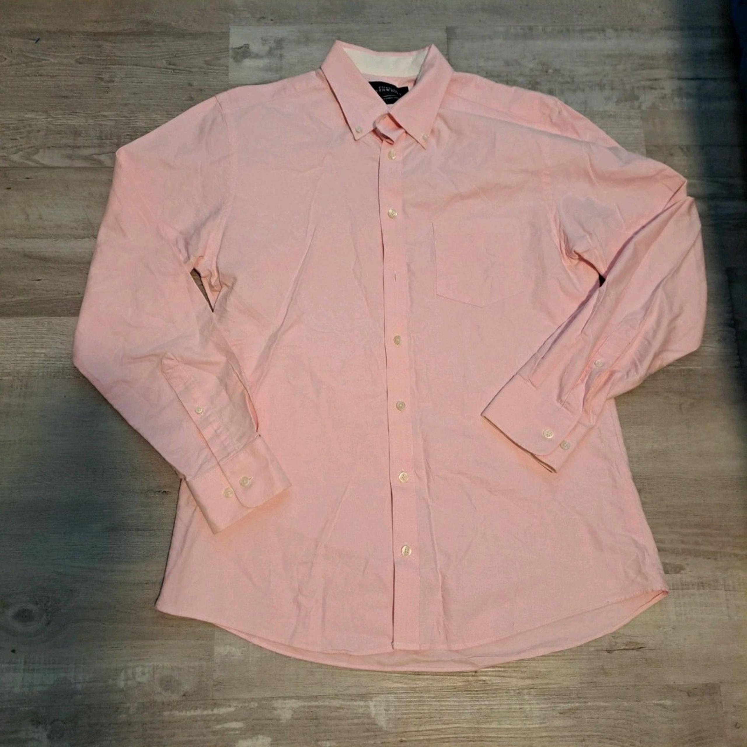 Charles Tyrwhitt Weekend Mens Medium Pink Slim Fit Button Down Shirt