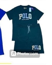 UNISEX Dark Green Polo Short Ralph