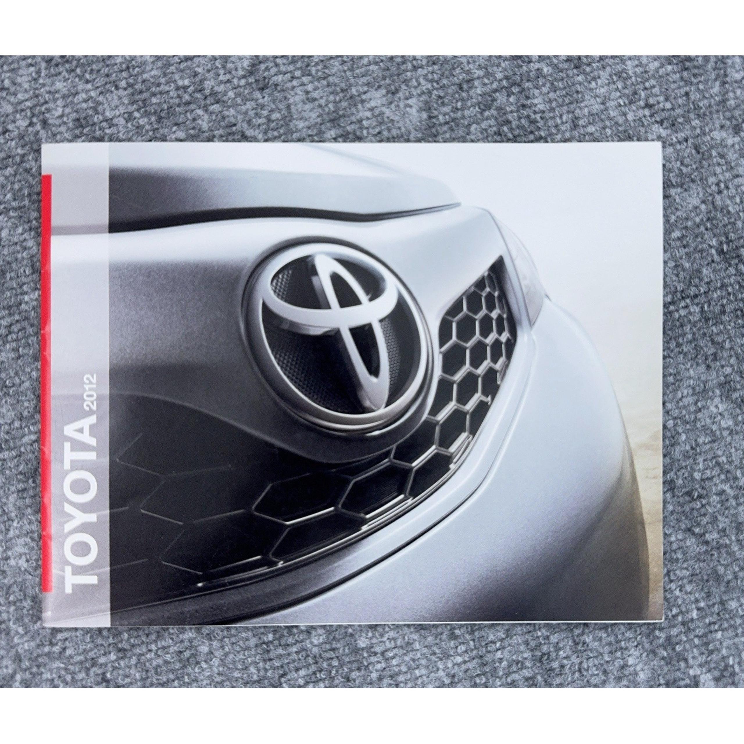2012 Toyota Car & Truck Full Line Sales Brochure Dealer Original FJ Land Cruiser