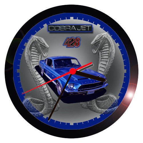 FORD COBRA JET WALL CLOCK