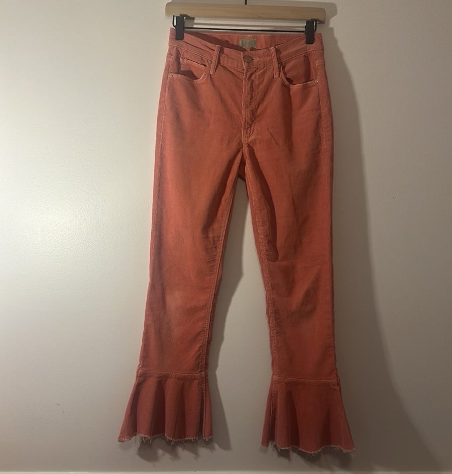 Mother Rust Flared Hem Jeans/Pants!Cha Cha style 26