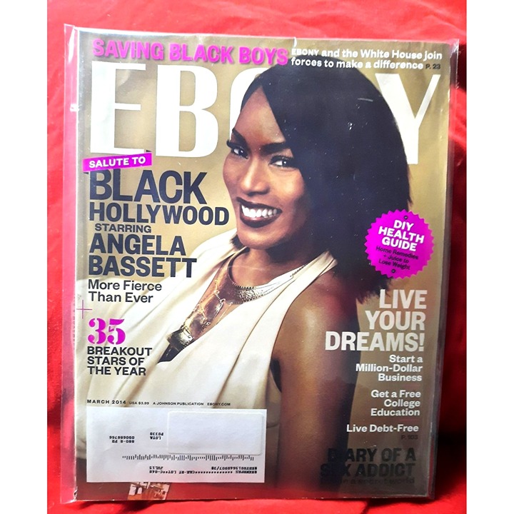 Ebony Magazine Angela Bassett March 2014 Original Publication