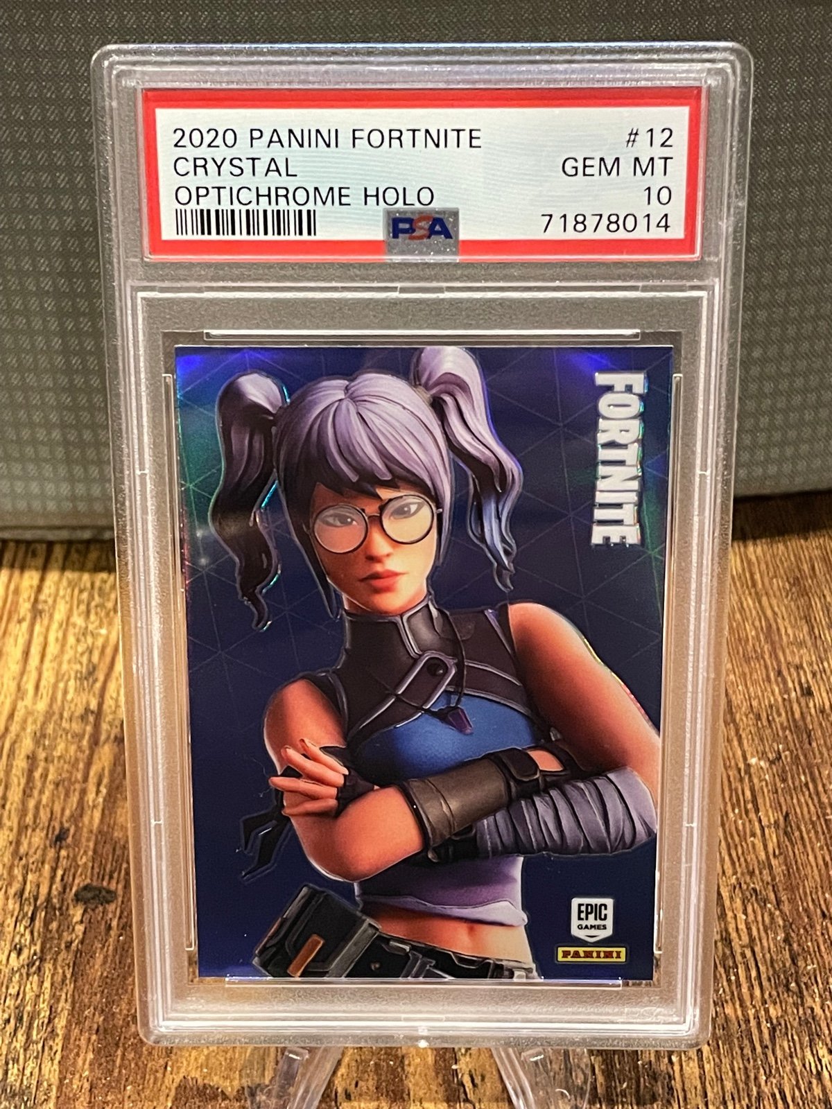 2020 Fortnite Crystal #12 Optichrome PSA 10