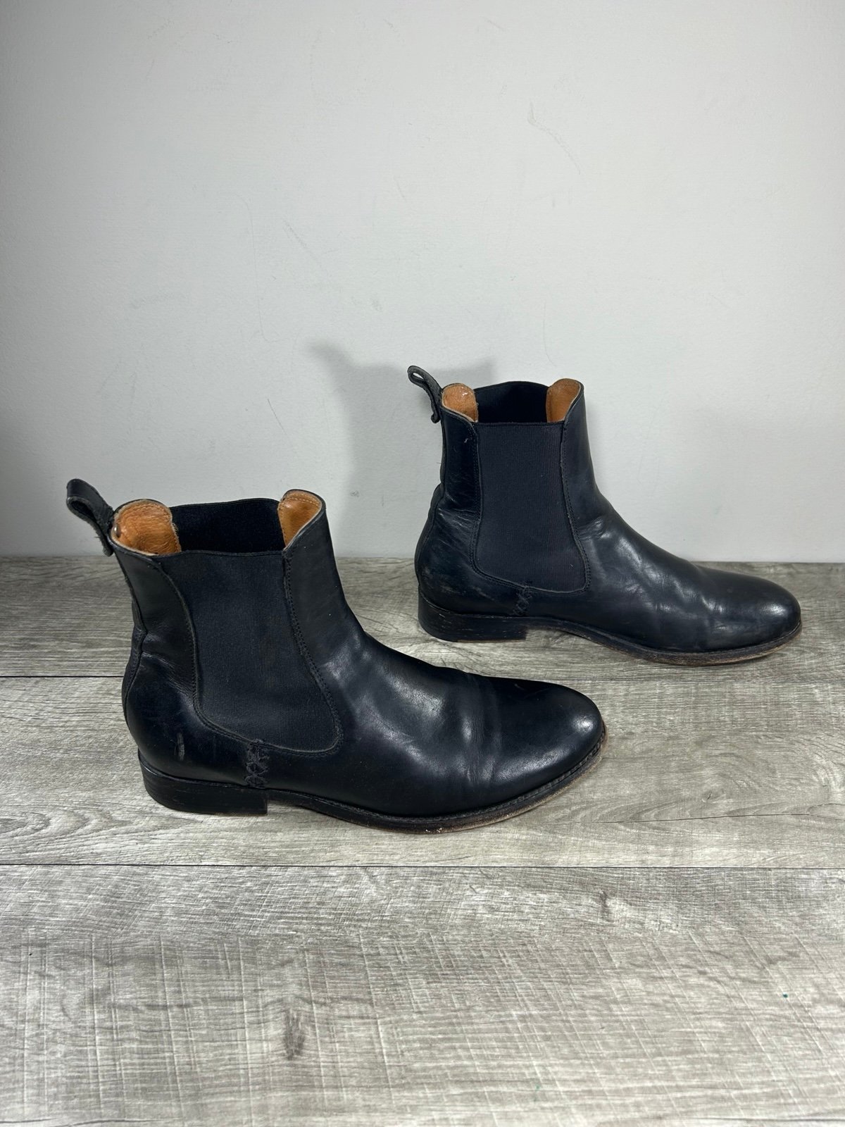 Frye 3475463 Chelsea Riding Womens Black Leather Pull On Ankle Boots Size 8 B