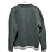 Abercrombie & Fitch Heavyweight Fleece Zip Gray Varsity Distressed Sweatshirt