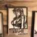 One piece anime wood trading cards