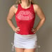 Vintage red heart cami