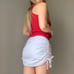 Vintage red heart cami