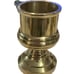 Heavy Polished Brass Chunky Candlestick Candle Holder 7.5 Japan VTG