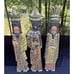 Rare 1920’s 3 Wise Men Christmas Nativity Wood Carved 23” Tall Flat Back