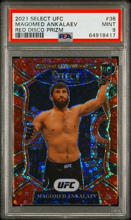 MAGOMED ANKALAEV 2022 PANINI UFC Red Disco /199 PSA 9 Rookie RC