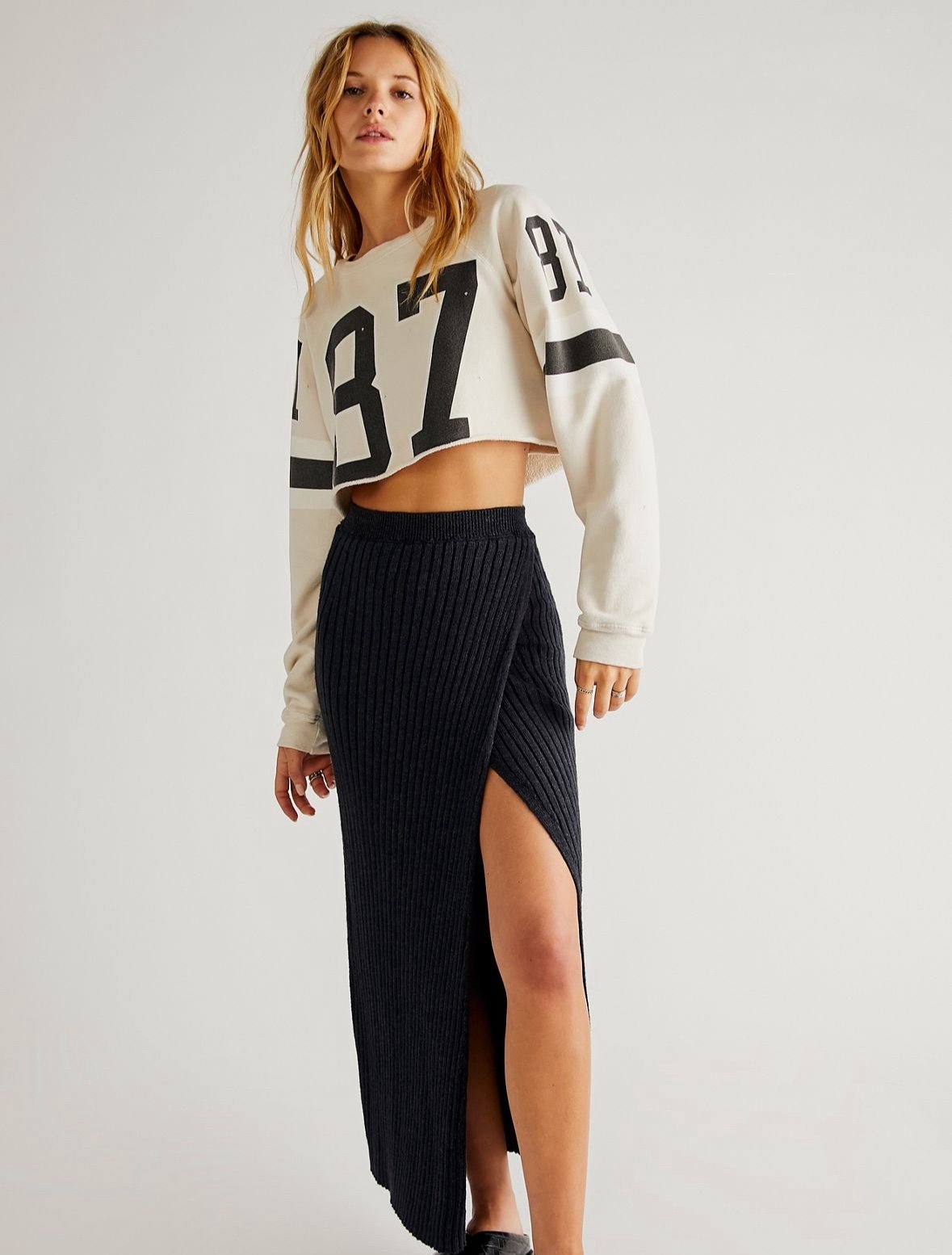 NWT Free People Better Days Midi Skirt