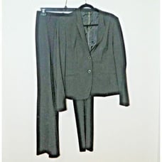 Boss Hugo Boss Suit Women Size 6/8 Blazer Pants Black Wool 2 Piece