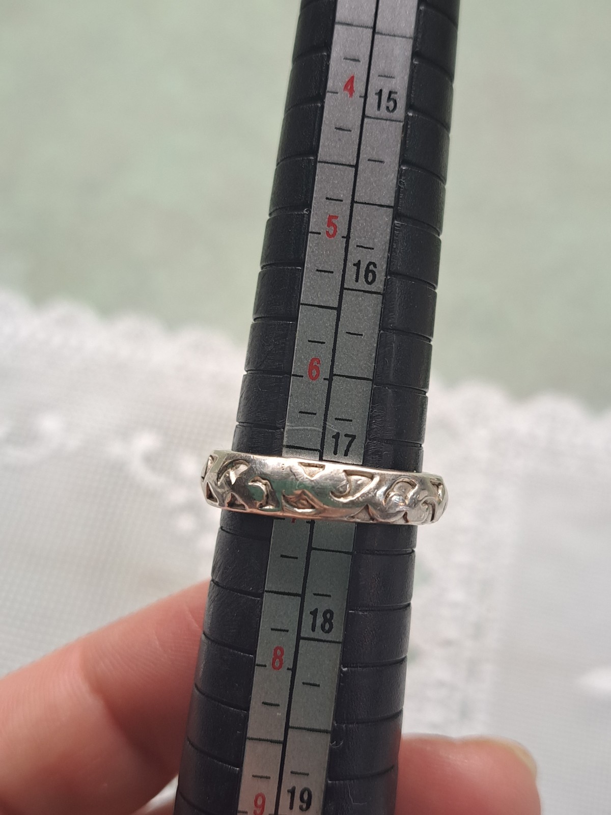 Lois Hill wedding band sterling silver size 7