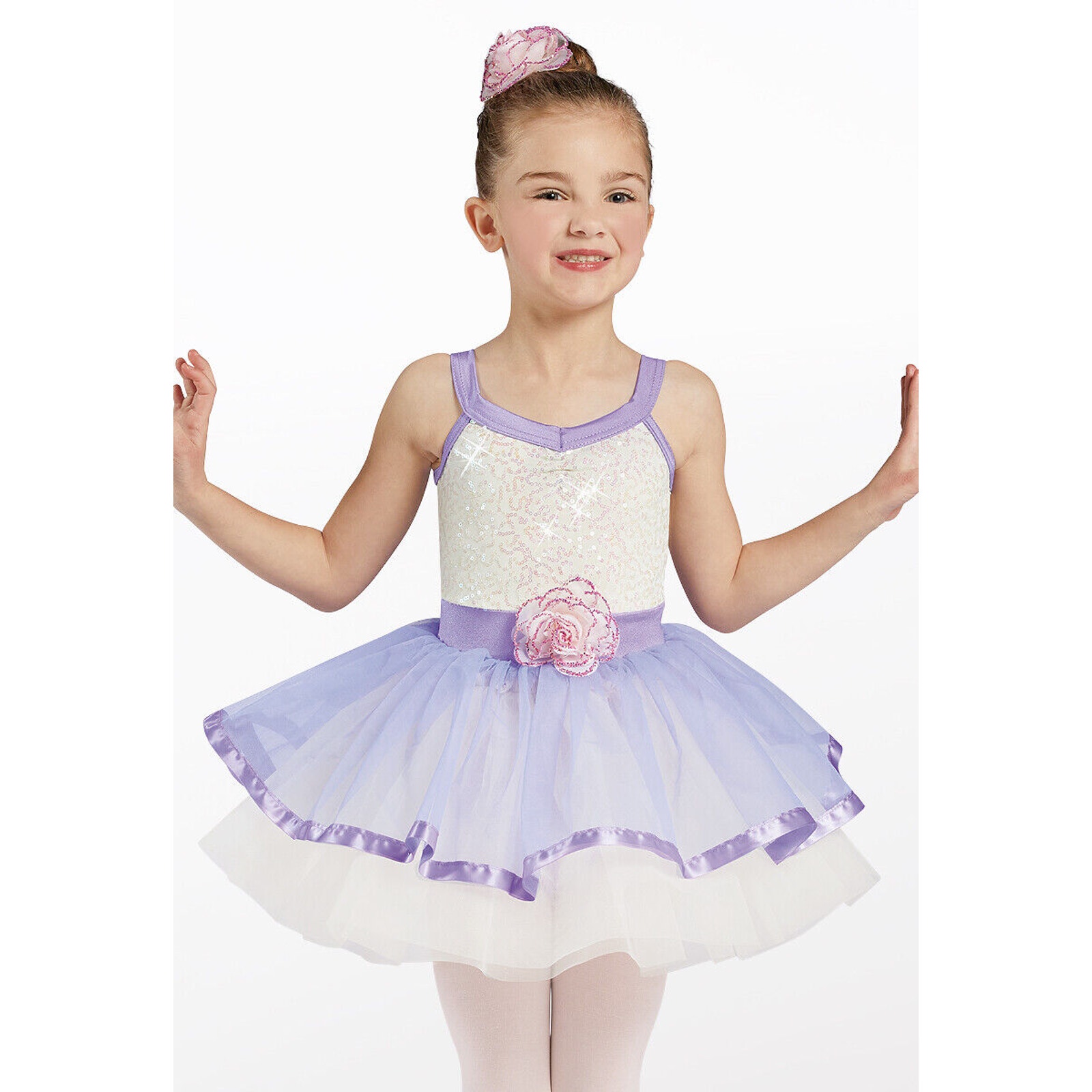 Dance Costume Weissman 13182 Small Child Lavender Ballet Sequin