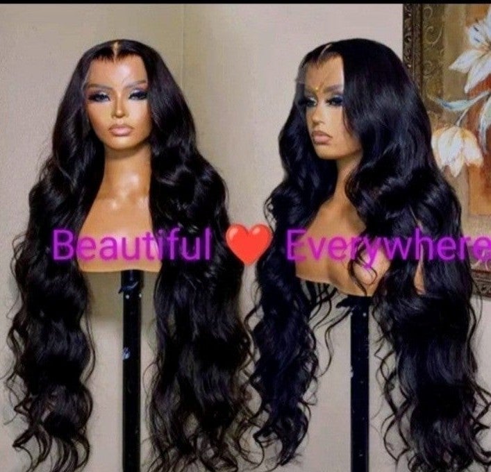 Human hair lace wig