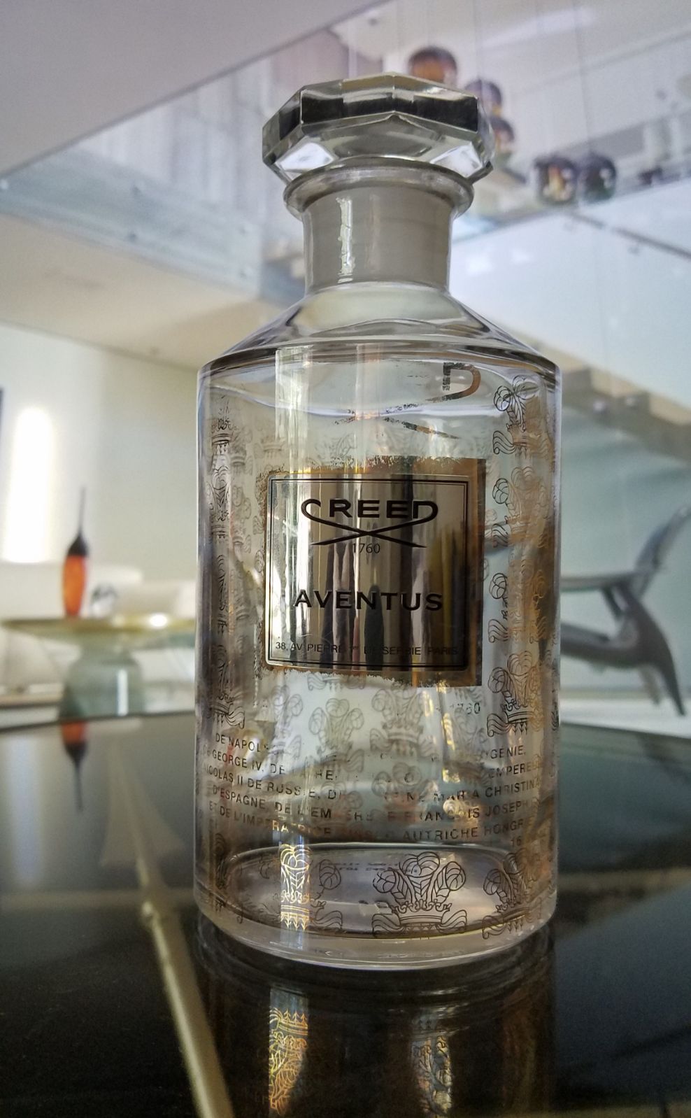 Creed Aventus EMPTY decanter