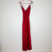 NWT SER.O.YA Amina Silk Maxi Dress in Red Size XS