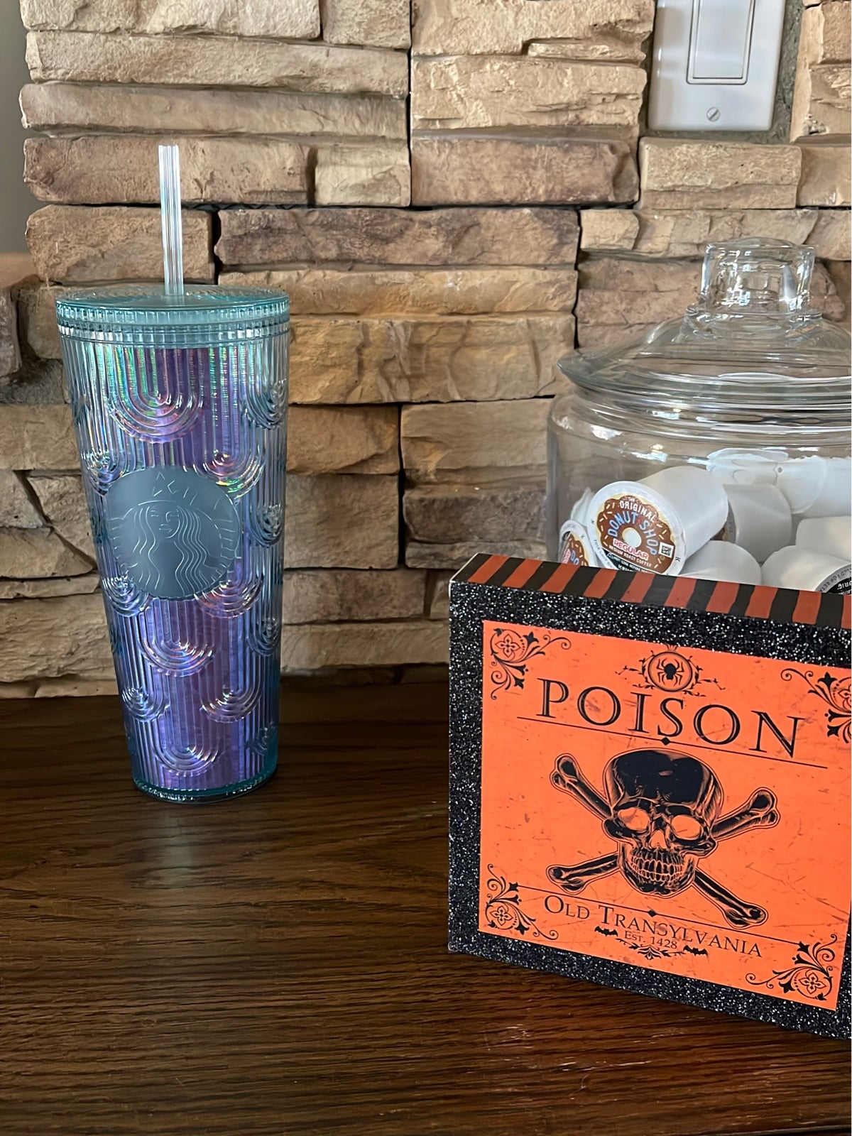 Rainbow Fish Starbucks 24 oz tumbler