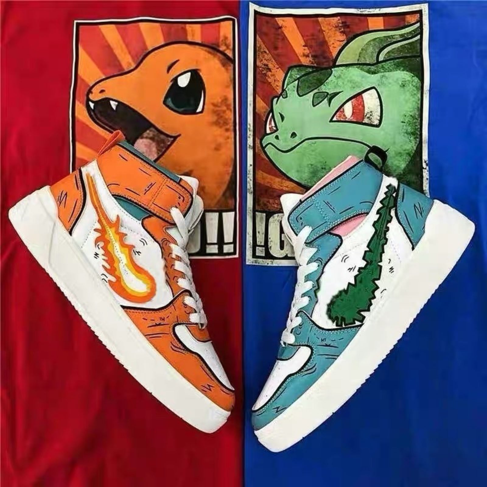 custom air force 1 Pokémon anime shoes cosplay sneakers size 6Y