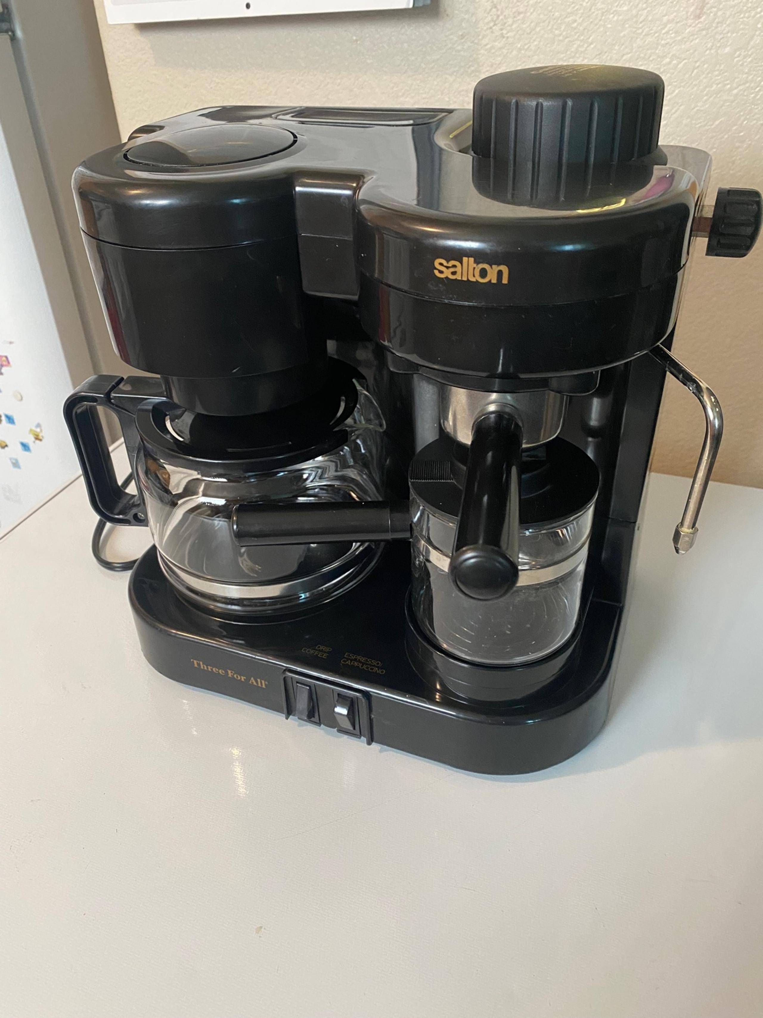 Salton three for all Espresso /cappuccino coffee maker