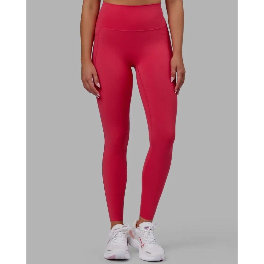 LSKD Elixir Full Length Tights With Pockets - Raspberry SMALL NWT