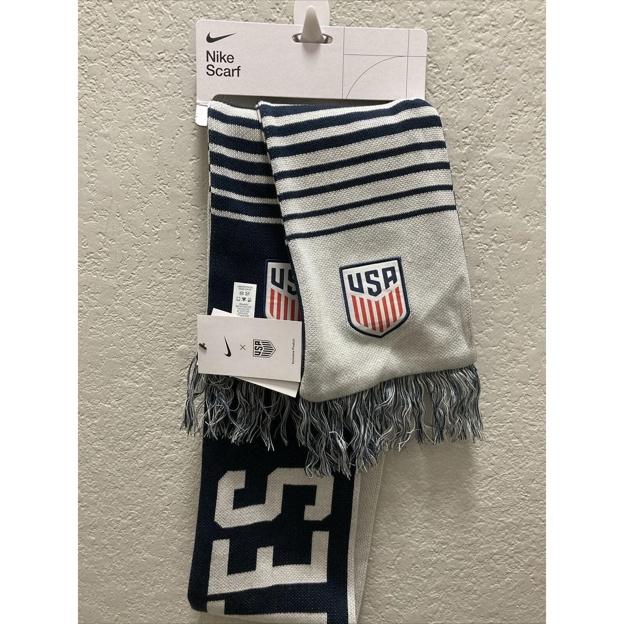 Nike USA Soccer Team Scarf Reversible ONLY FORWARD Navy White 41S A21591