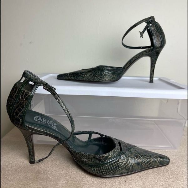 Green and Gold Carlos Santana Heels