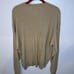Bachrach mens beige silk blend crewneck sweater size large