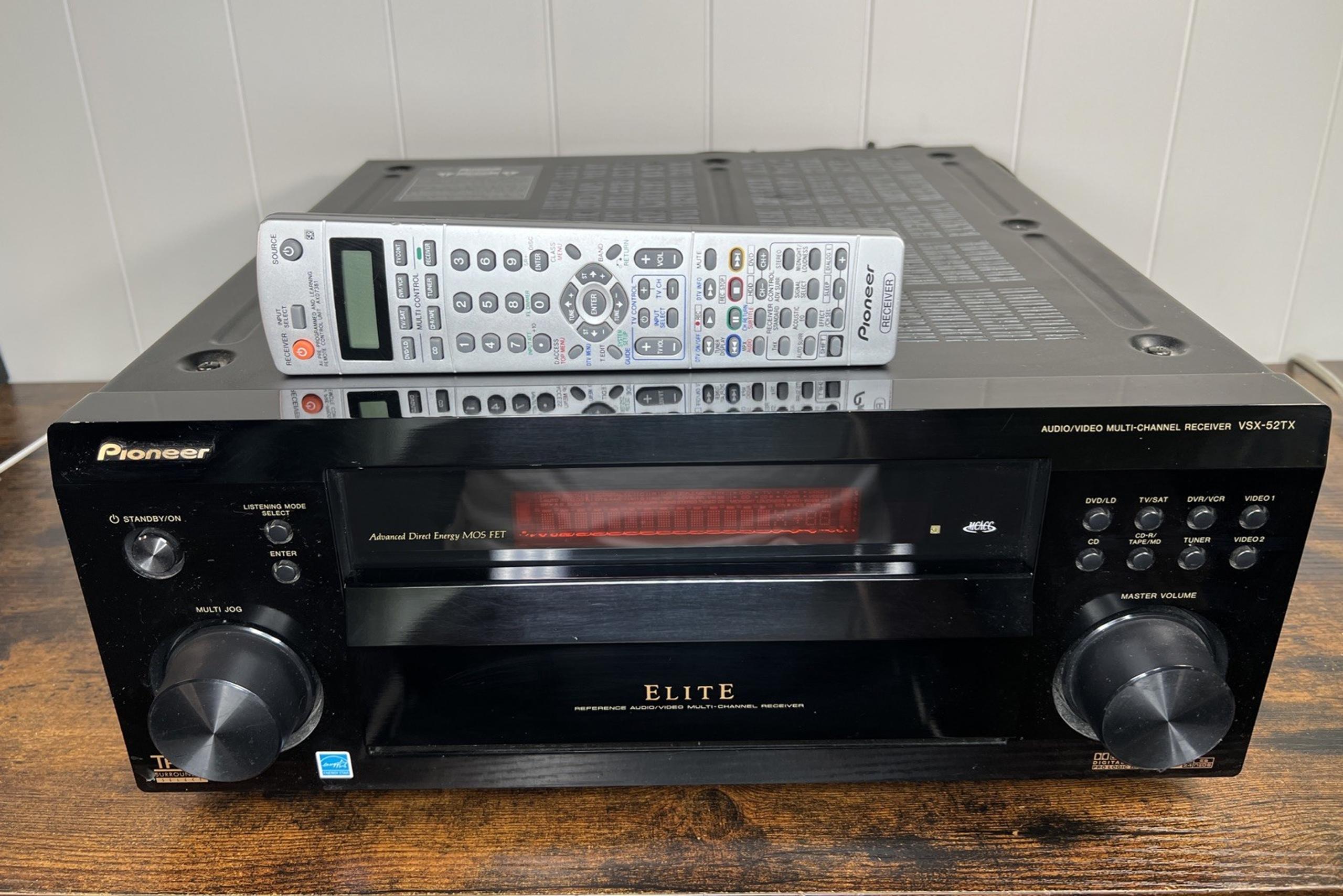Pioneer Elite VSX-52TX 7.1 Ch HDMI THX Home Theater Receiver W/ REMOTE BUNDLE