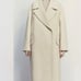 New Zara Oversized Vanilla Cream Coat Neutral Luxury Size Medium