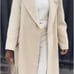 New Zara Oversized Vanilla Cream Coat Neutral Luxury Size Medium
